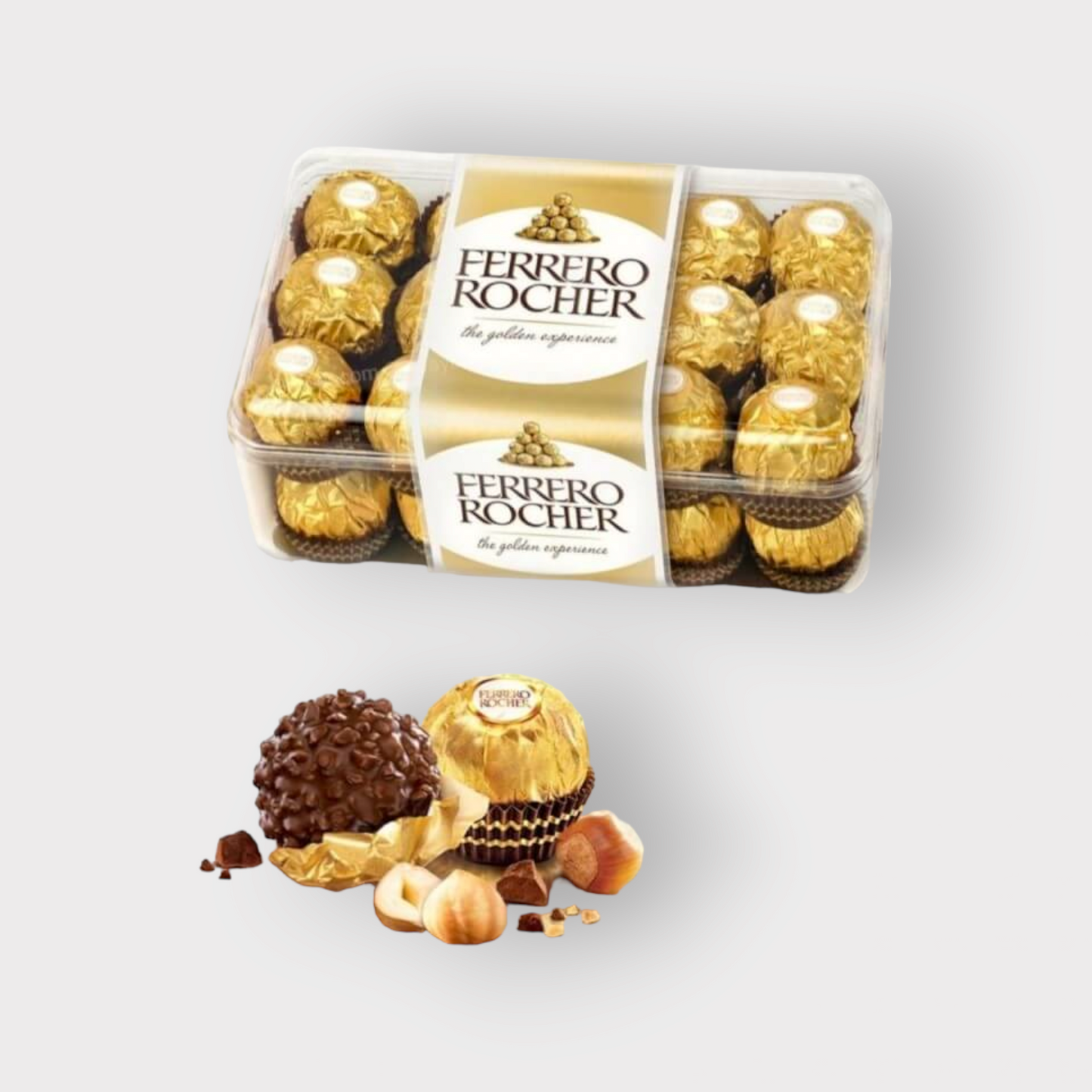 Ferrero Rocher Pralinen gefüllt mit Haselnuss