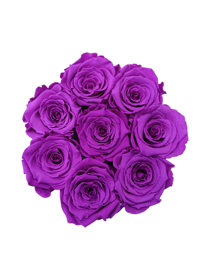 Box Bianco M - Rose Stabilizzate Viola