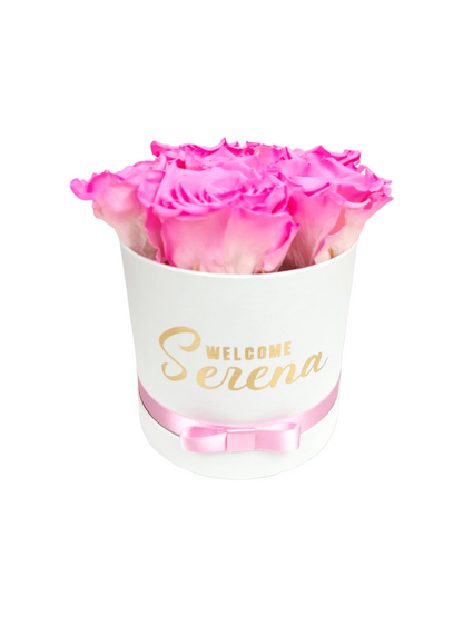Neugeborenes Mädchen Box S - Konservierte Eternity Roses Pink XL